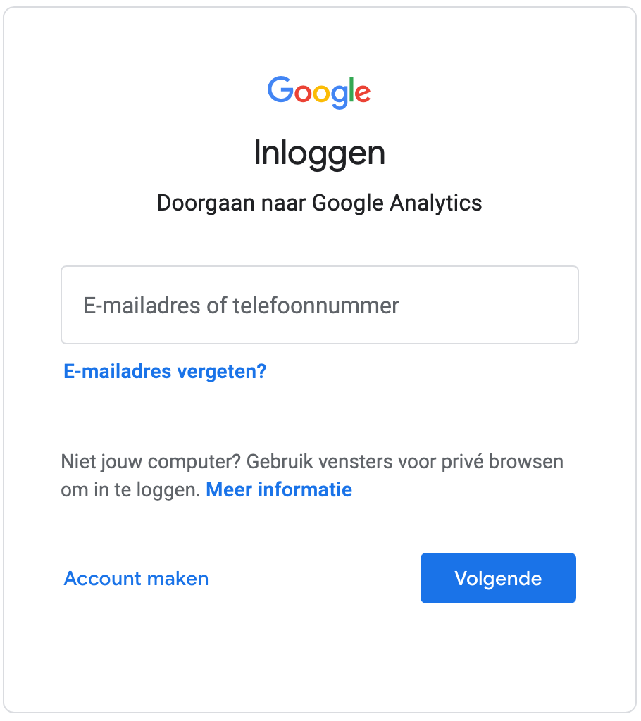 Google Analytics | Toegang verlenen tot een account - 01