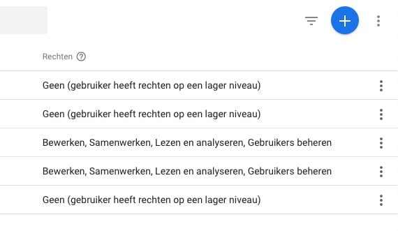 Google Analytics | Toegang verlenen tot een account - 04